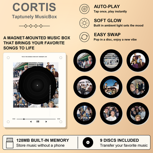 TapTunely Music Memory Box — 9 Mini Discs