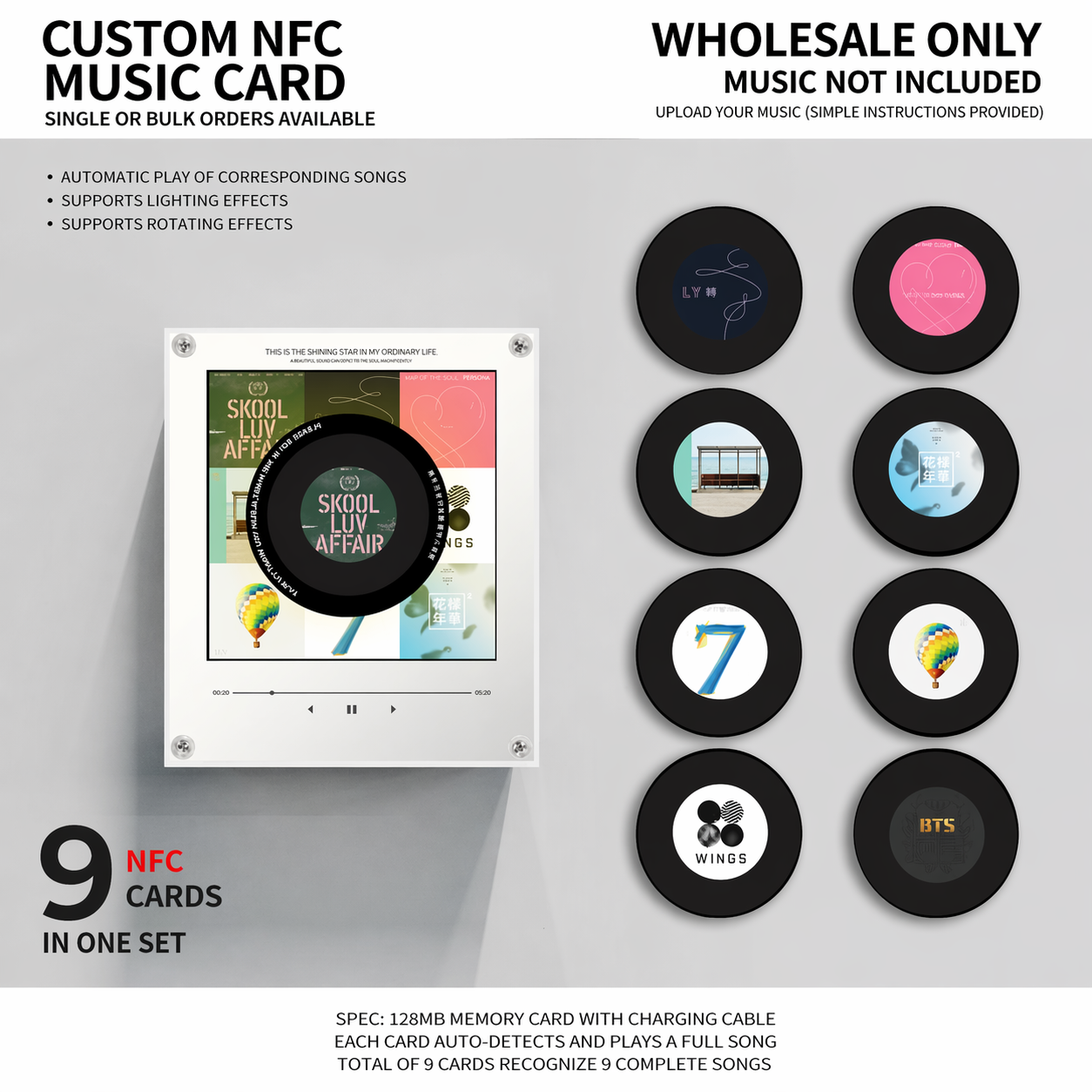 MagneticTunes Music Memory Box — 9 Mini Discs
