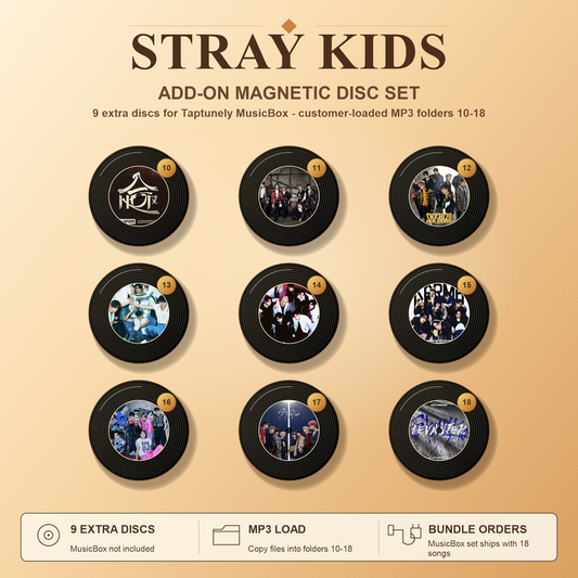 TapTunely Add-On Mini Disc Pack - 9 Extra Magnetic Discs Onlys